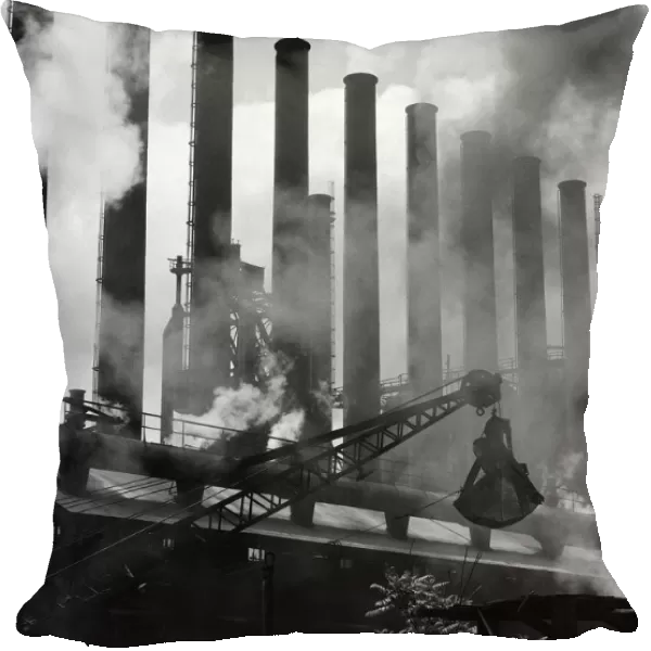 Factory smokestacks