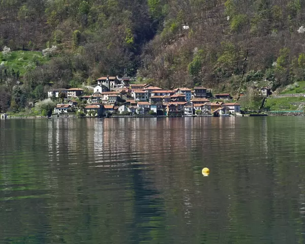 Pella, Picturesque Town On Lake Orta, Northern Italy