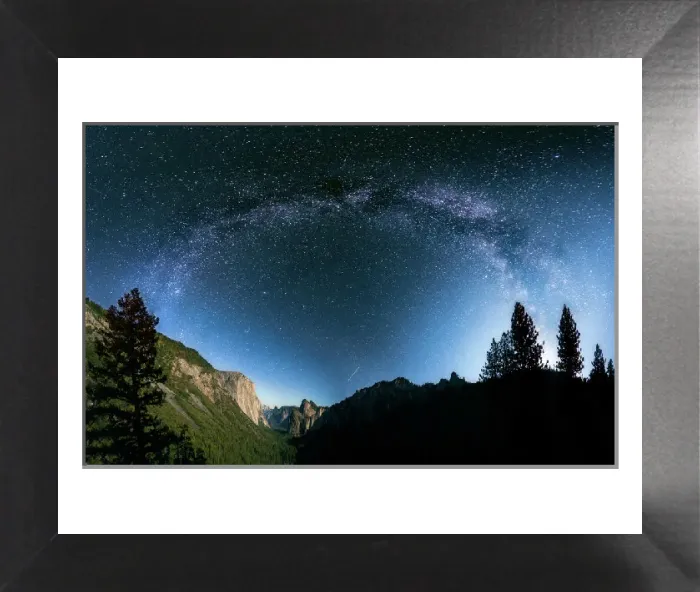 Framed Print : Yosemite Milky Way Print Framed Print : Yosemite Milky Way Print