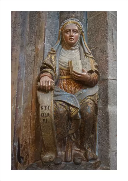 Sclupture inside Cathedral of Santiago de Compostela, Spain