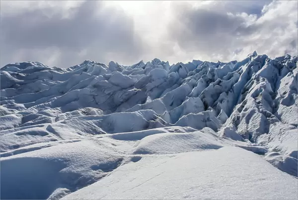 Perito Moreno Glacier in backlit