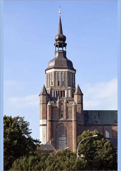St. Marys Church from 1298, old town, Stralsund, Mecklenburg-Western Pomerania, Germany