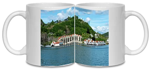 Townscape, Trellevika, Flekkefjord, Norway