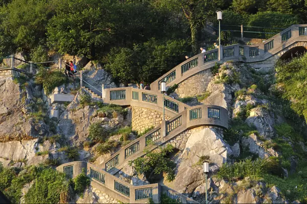 Schlossbergstiege, castle hill stairs, Graz, Styria, Austria, Europe, PublicGround