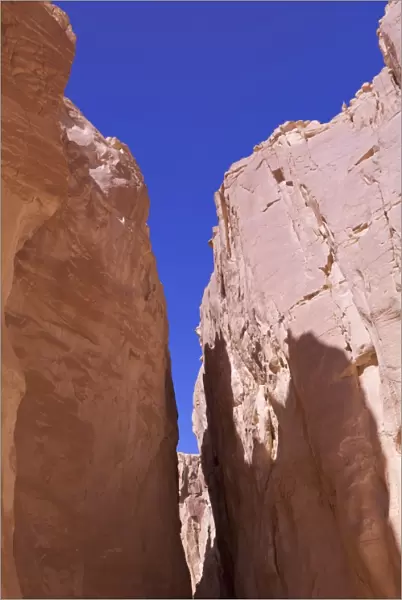 The walls of the White Canyon, Sinai, Egypt, Africa