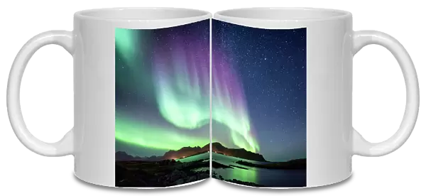 Beautiful Northern Lights aurora borealis borealisgreen Norway nature