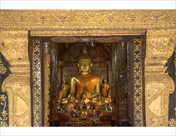 Ancient Buddhist Temple Wat Maak Mong, Luang Prabang, Laos