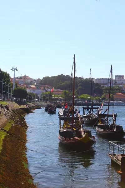 Rabelo boats in Douro river, Porto