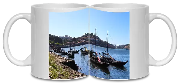 Rabelo boats in Douro river, Porto