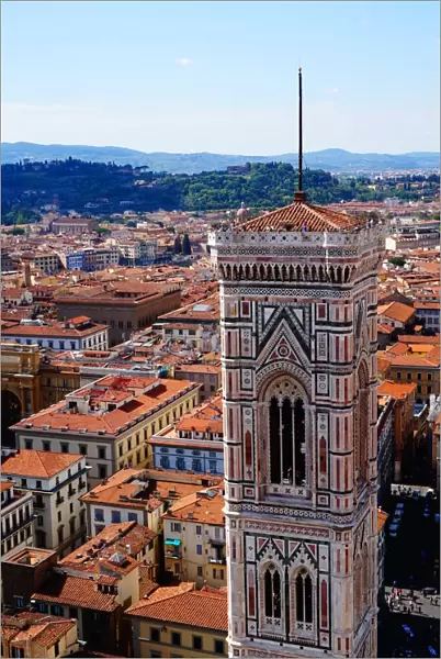 Old City of Florence and Campanile of Giotto, Firenze, Italy