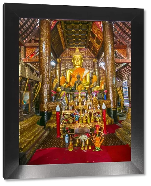 Buddha in Wat Xieng Thong Temple in Luang Prabang