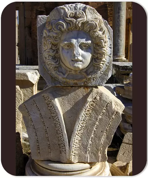 Head of Medusa, Severan Forum, Ruins of the Roman City Leptis Magna, Libya