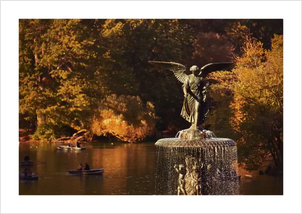Bethesda fountain in Central Park, New York, USA