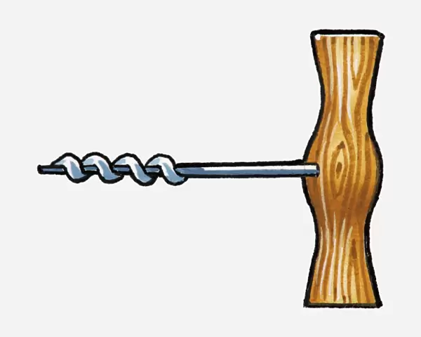 Illustration of corksrew