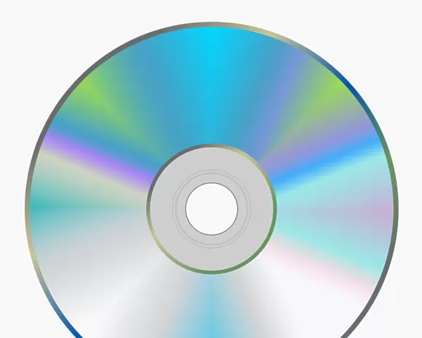 Digital illustration of compact disc