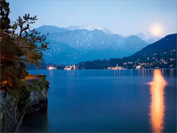 Moonrise over Lake Como