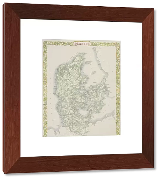 Antique map of Denmark