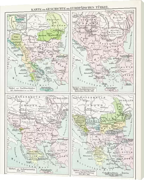 Turkey Ottoman Empire map 1895