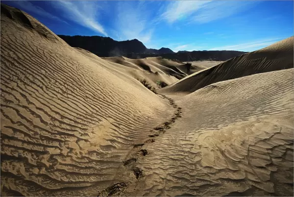 Sand dune of Mount Bromo