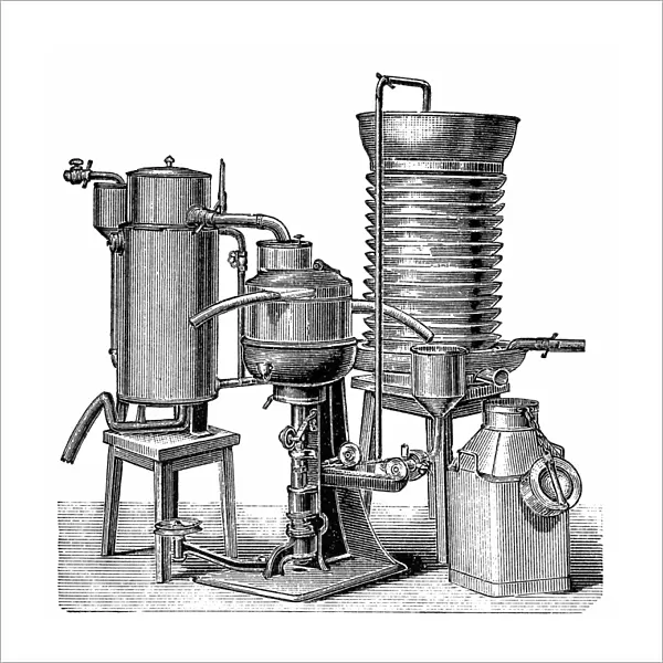 Milk industry turbine machine