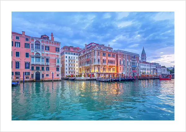 587496048. The Grand Canal in Venice with the Campanile in the background