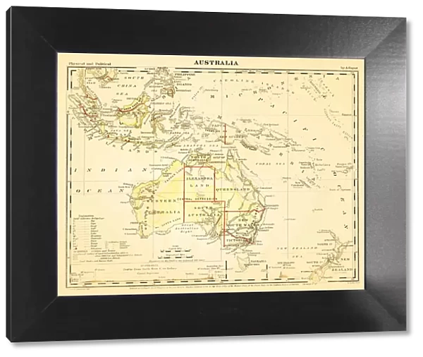 Australia map 1867