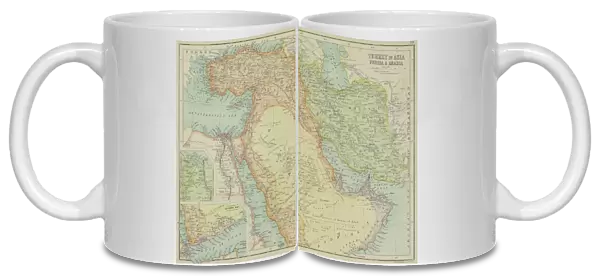 arabia, archival, asia, border, cartography, caspian sea, coordinates, document, geography