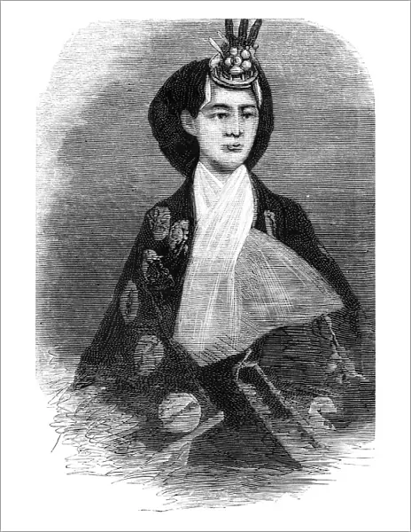 Empress Masako Ichijo woman of Mutsuhito in Japan 1875