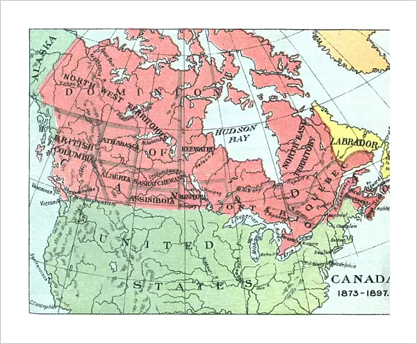 Antique Map of Canada - 19th Century