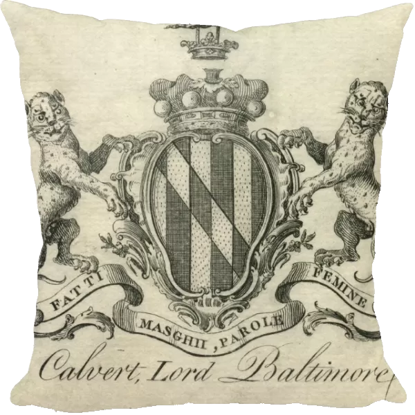 Coat of Arms Calvert Lord Baltimore 18th century