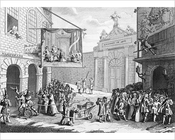 Masquerade and opera, Burlington Gate, by William Hogarth
