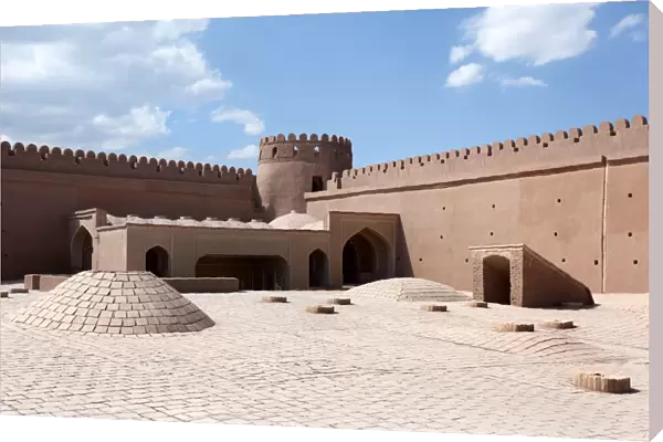 Rayen castle courtyard, Kerman province, Iran
