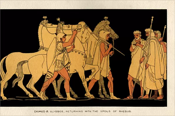 Diomed and Ulysses returning with the spoils of Rhesus