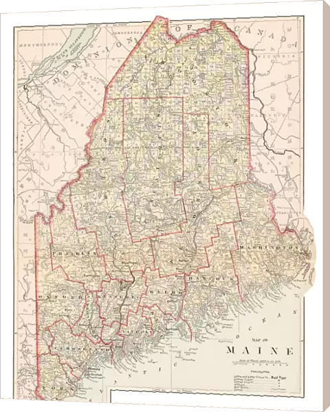 Map of Maine 1877