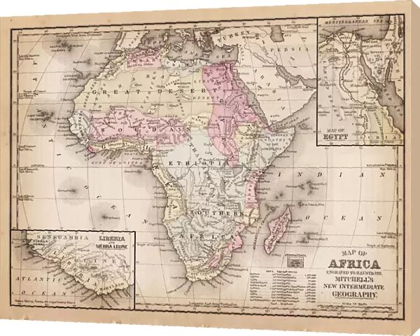Map of Africa 1881