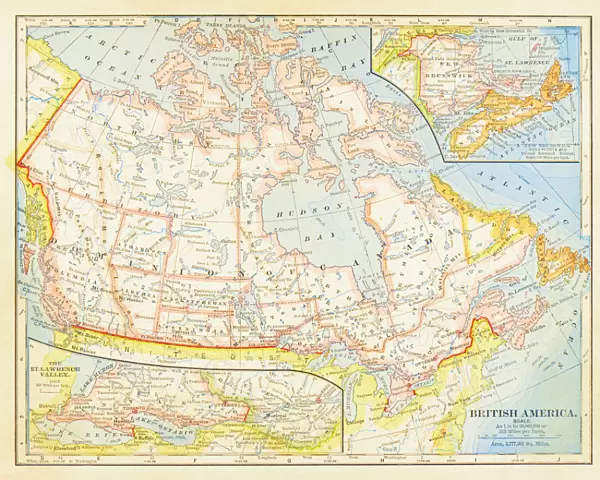 1883 Dominion Of Canada Map