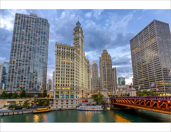 Chicago River and Michigan Avenue