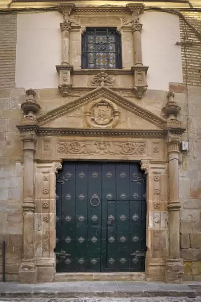 Portal of the House of the Prior of San BartolomA. Almagro, Ciudad Real. Spain
