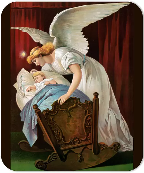 Angel Whispering to a Sleeping Child