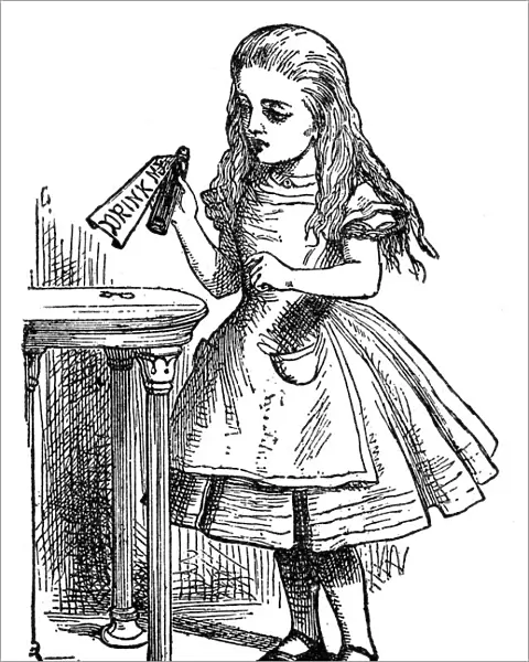 Alice with the Potion - Alice in Wonderland 1897