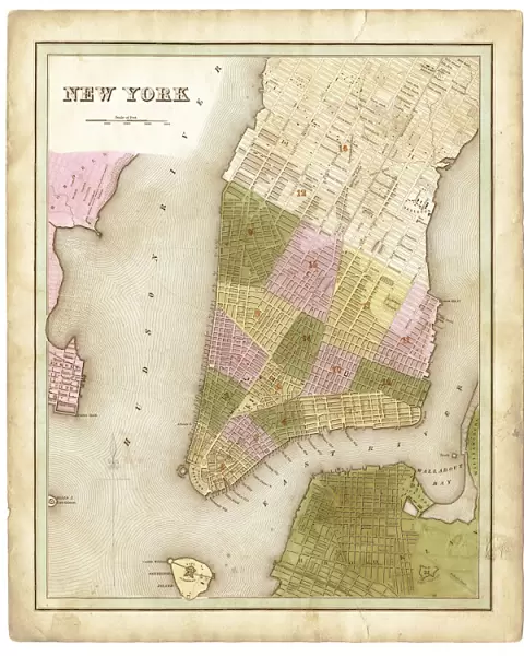 map of New York city 1838