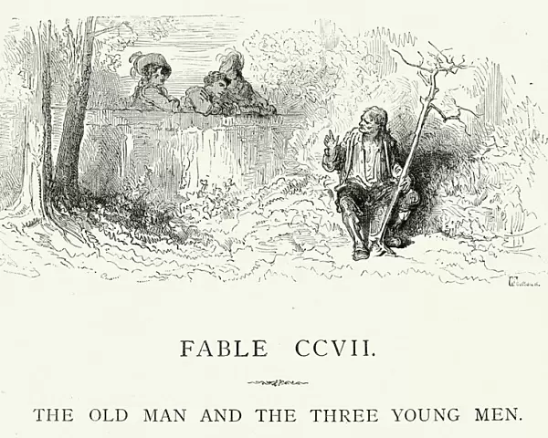 La Fontaines Fables - Old Man and the Young Men