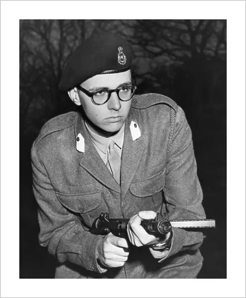 Prince Leka - son of ex-king Zog of Albania training at Sandhurst 8th March 1958