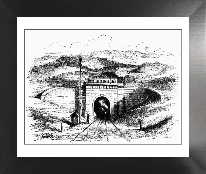 Framed Print : Box Tunnel West Portal Print - A photograph of the tunnel's entrance Framed Print : Box Tunnel West Portal Print - A photograph of the tunnel's entrance