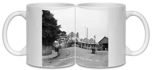 Falmouth and station, Cornwall. Early 1900s
