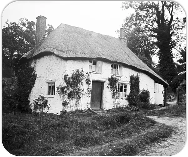 Thatched cottage, Calenick, Cornwall. 1912