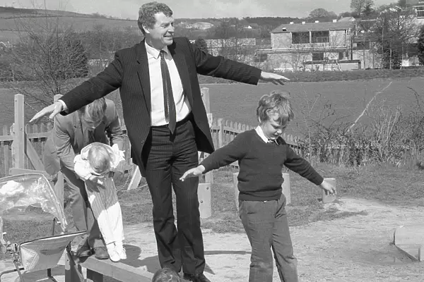 Paddy Ashdowns visit, Lostwithiel, Cornwall. March 1988