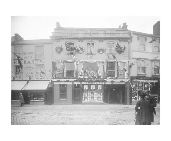 Victoria Place and St Nicholas Street from Victoria Square, Truro, Cornwall. 22nd June 1911
