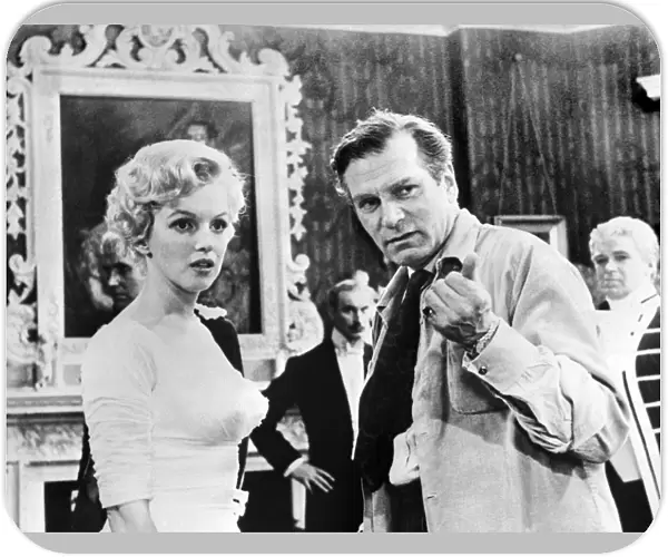 Director Laurence Olivier Directs Marilyn Monroe