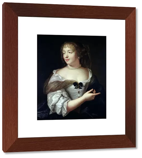 Portrait of Marie de Rabutin-Chantal, Madame de Sevigne (1626-96) (oil on canvas)